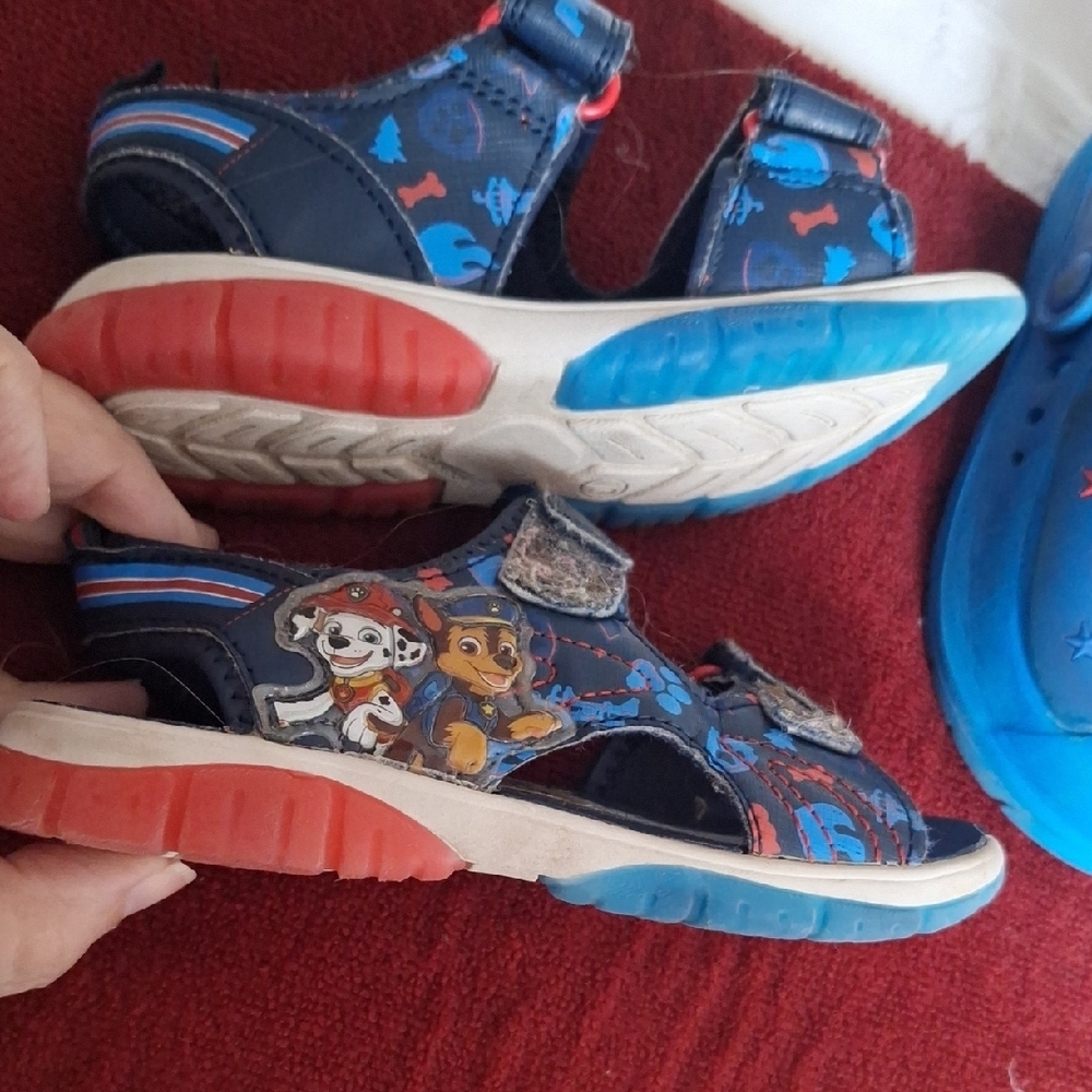Paw Patrol Kids Navy and Light Blue Sandals and Clogs - Picture 9 of 9